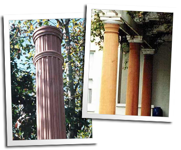 Columns for buildings in Fort Bragg and Eureka
