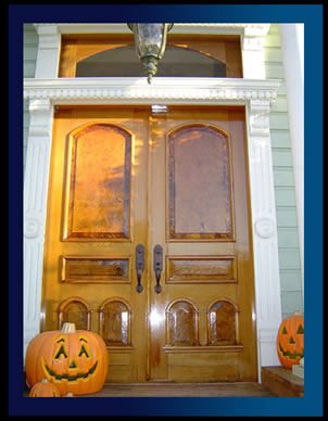 Unique Front Doors on Hand Painted Flower   Ref 075  Victorian 9 Pane Glazed Door