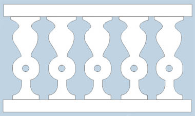 Custom Paperdoll Balusters by Eric Hollenbeck