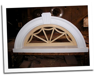 Fixed true divided light arched window