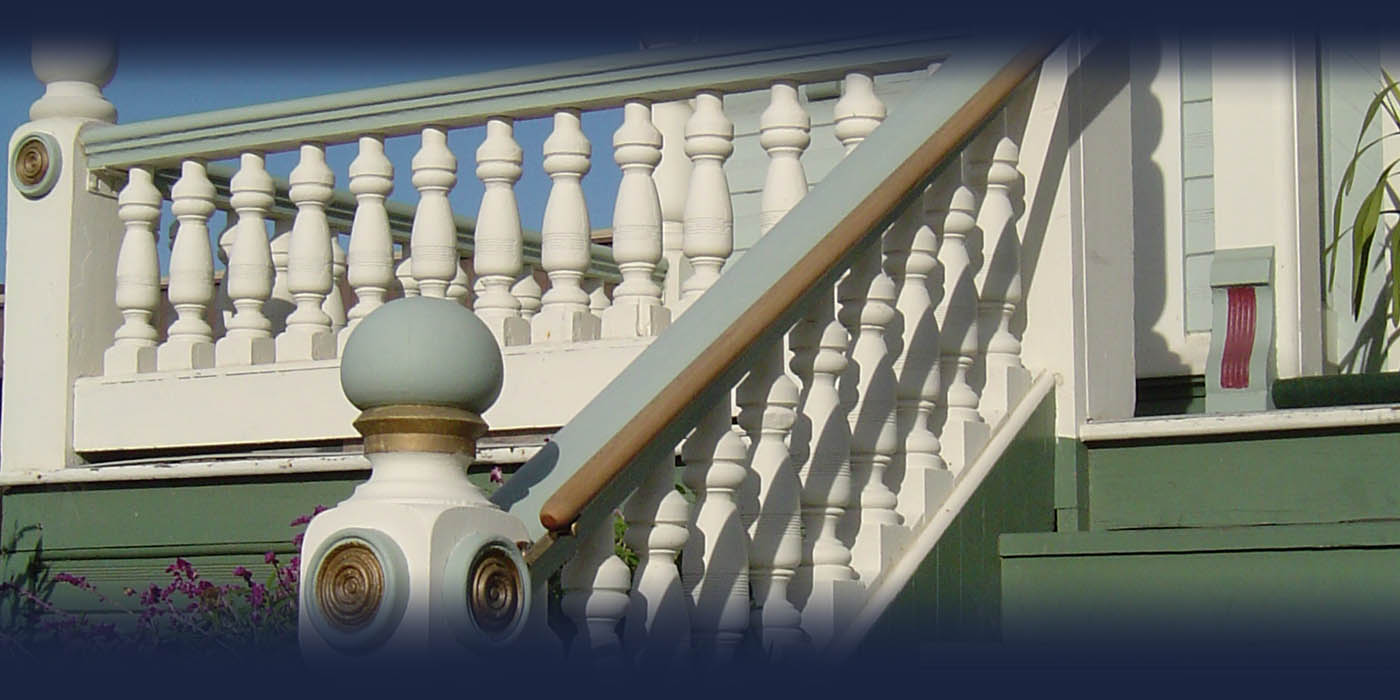 Custom balustrade for the Ship's Inn in Eureka, CA