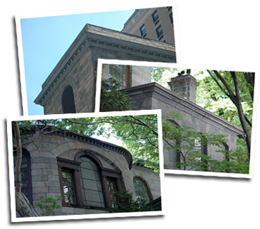 Blue Ox gutters on the historic King's Chapel in Boston