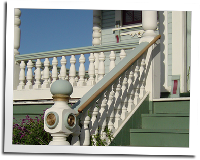 Custom Balustrade for the Ship's Inn in Eureka