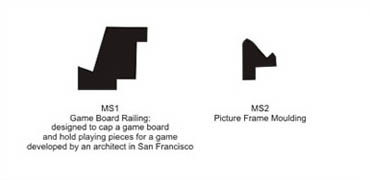 Picture frame moulding and game board moulding