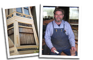 Classic Double Hung Window (Left) Eric Hollenbeck, Master Craftsman (Right)
